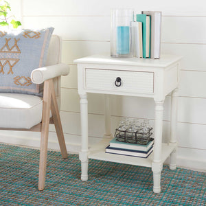 Hale 1 Drawer Accent Table White