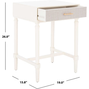 Esposito 1 Drawer Accent Table White