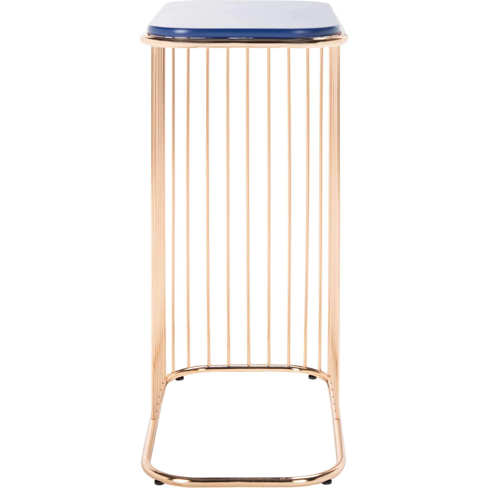 Stazia Side Table Blue/Gold