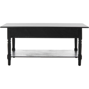 Bobby 2 Drawer Coffee Table Distressed Black