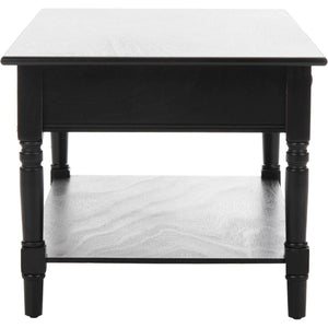 Bobby 2 Drawer Coffee Table Distressed Black