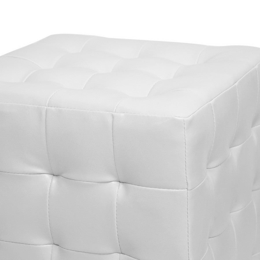 Zwolle Ottoman White (Set of 2)