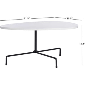 Beningo Tripod Coffee Table White/Black