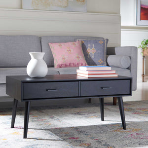 Morris 2 Drawer Coffee Table Black