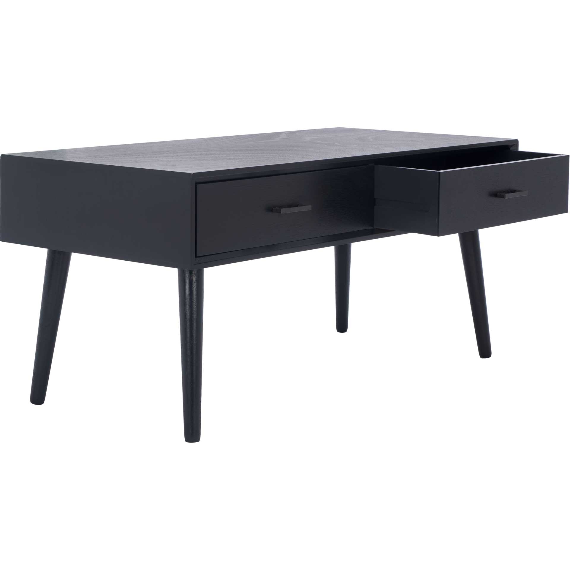 Morris 2 Drawer Coffee Table Black