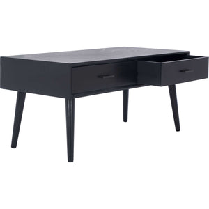 Morris 2 Drawer Coffee Table Black