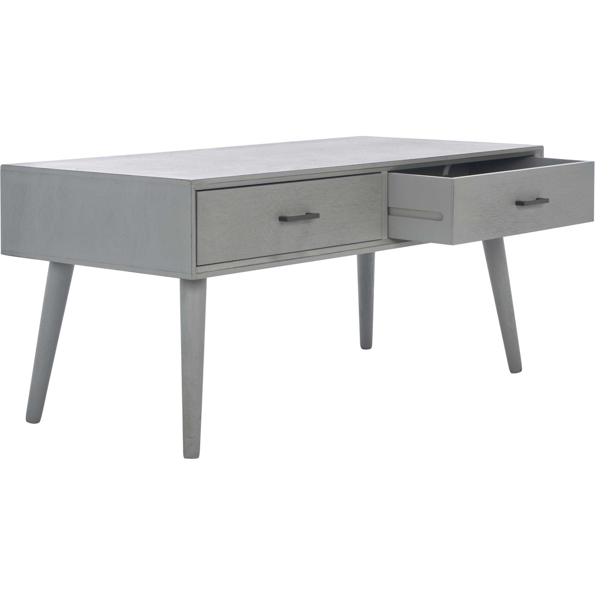 Morris 2 Drawer Coffee Table Distressed Gray