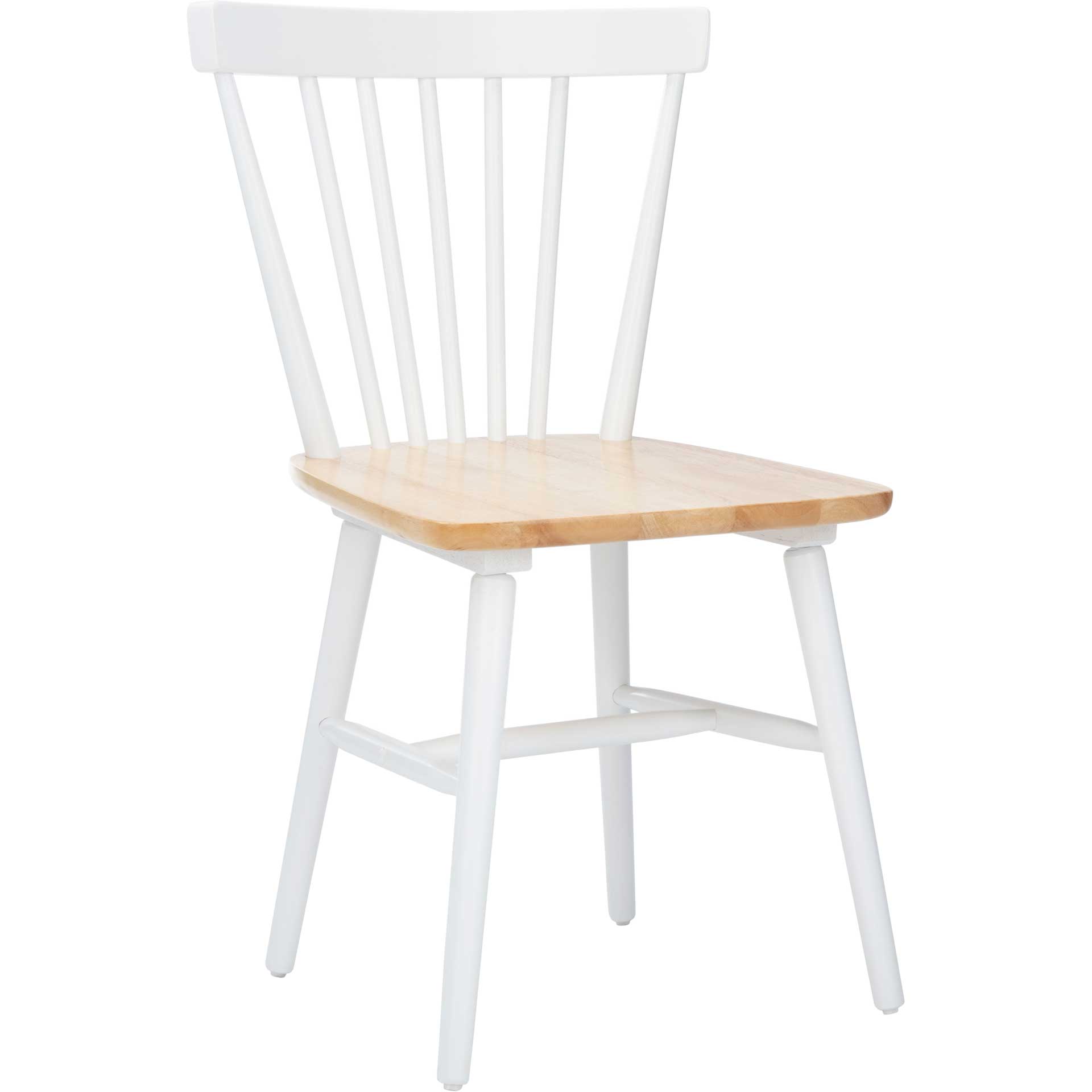 Wilder Spindle Back Dining Chair White/Natural (Set of 2)