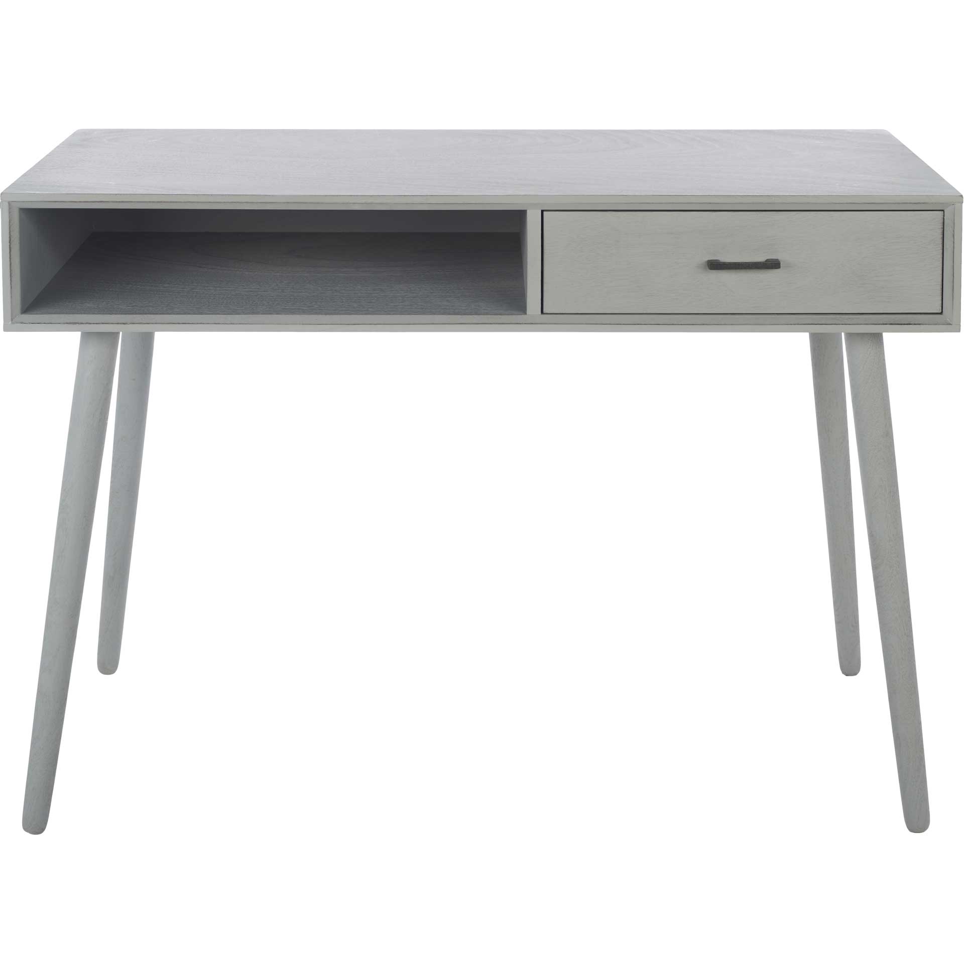 Remma 1 Drawer Writing Desk Distressed Gray