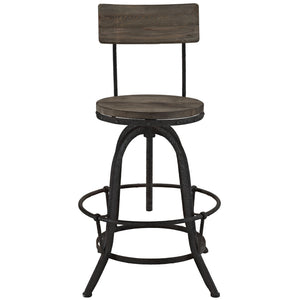 Palamas Wood Bar Stool Brown