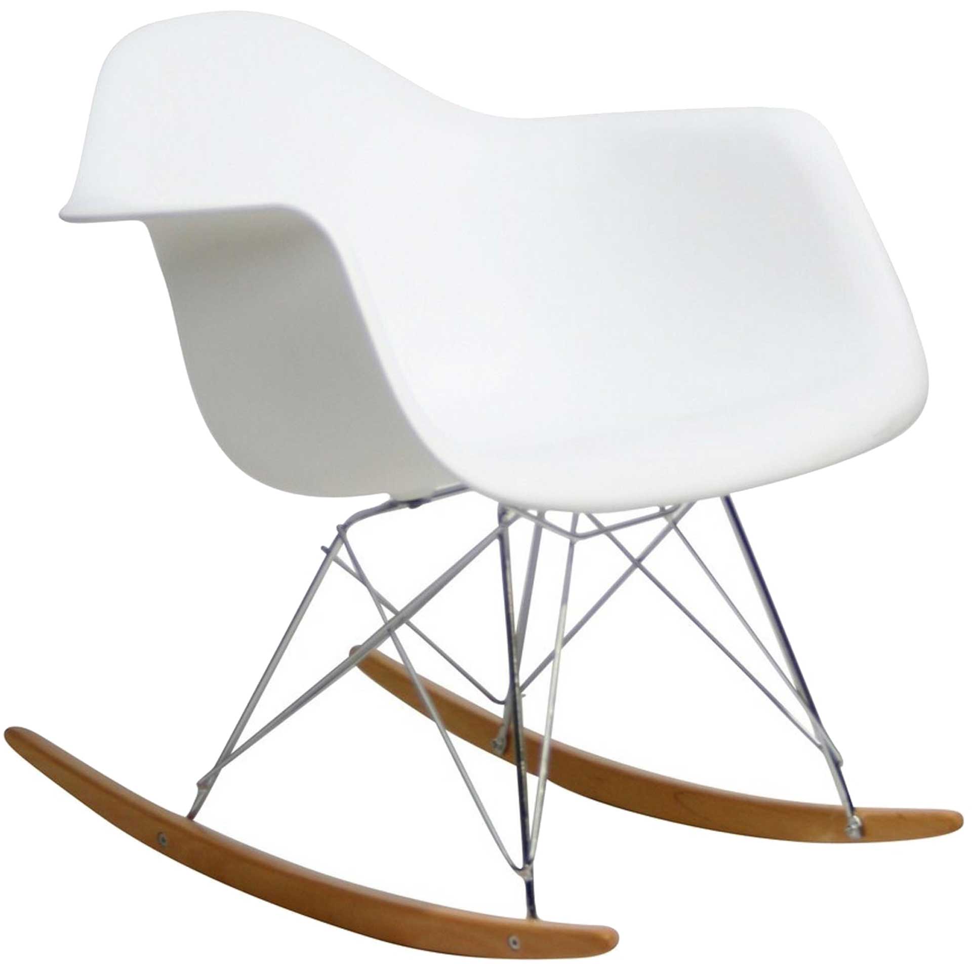 Rocking Lounge Chair White