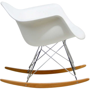 Rocking Lounge Chair White