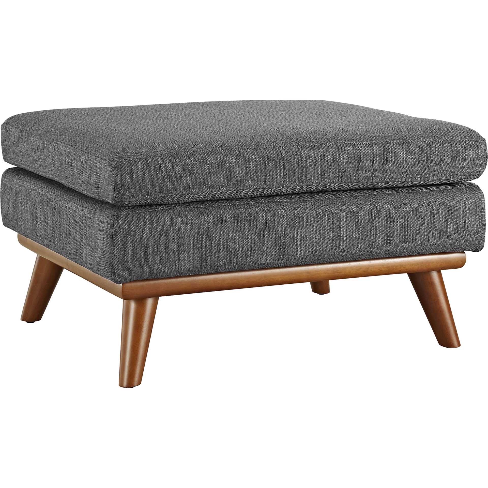 Emory Fabric Ottoman Gray