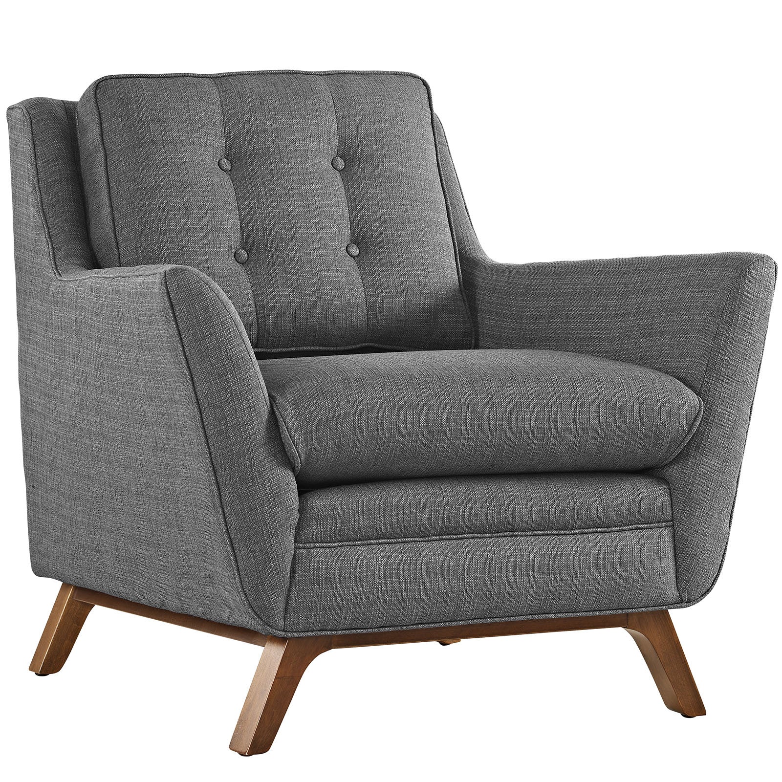 Beowulf Fabric Armchair Gray