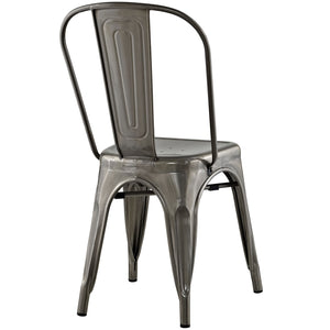 Panora Side Chair Gunmetal