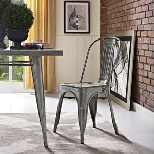 Panora Side Chair Gunmetal