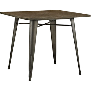 Anthropology Square Wood Dining Table Brown