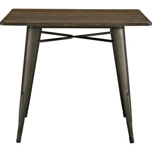 Anthropology Square Wood Dining Table Brown