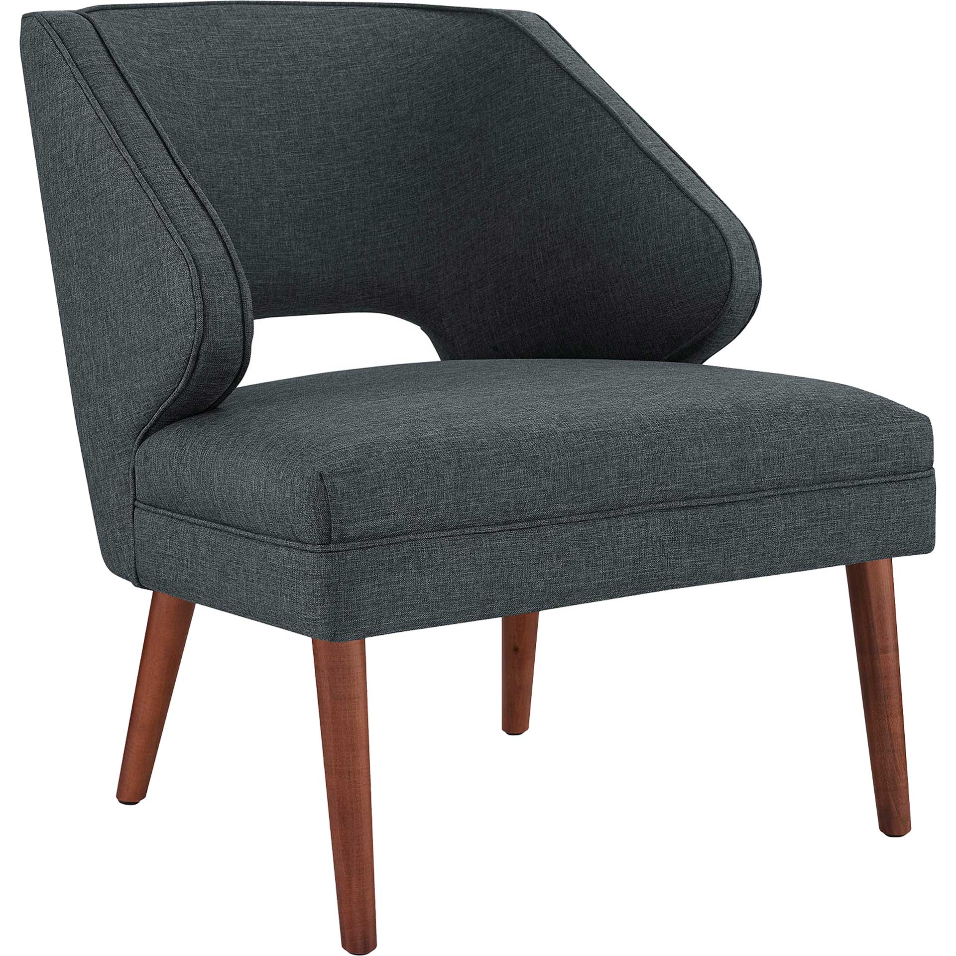 Dawson Upholstered Fabric Armchair Gray