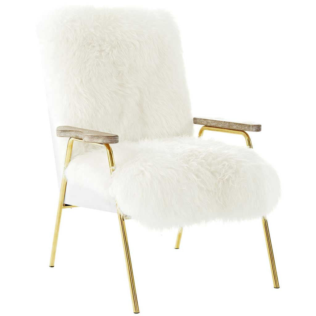 Sheepskin Armchair White