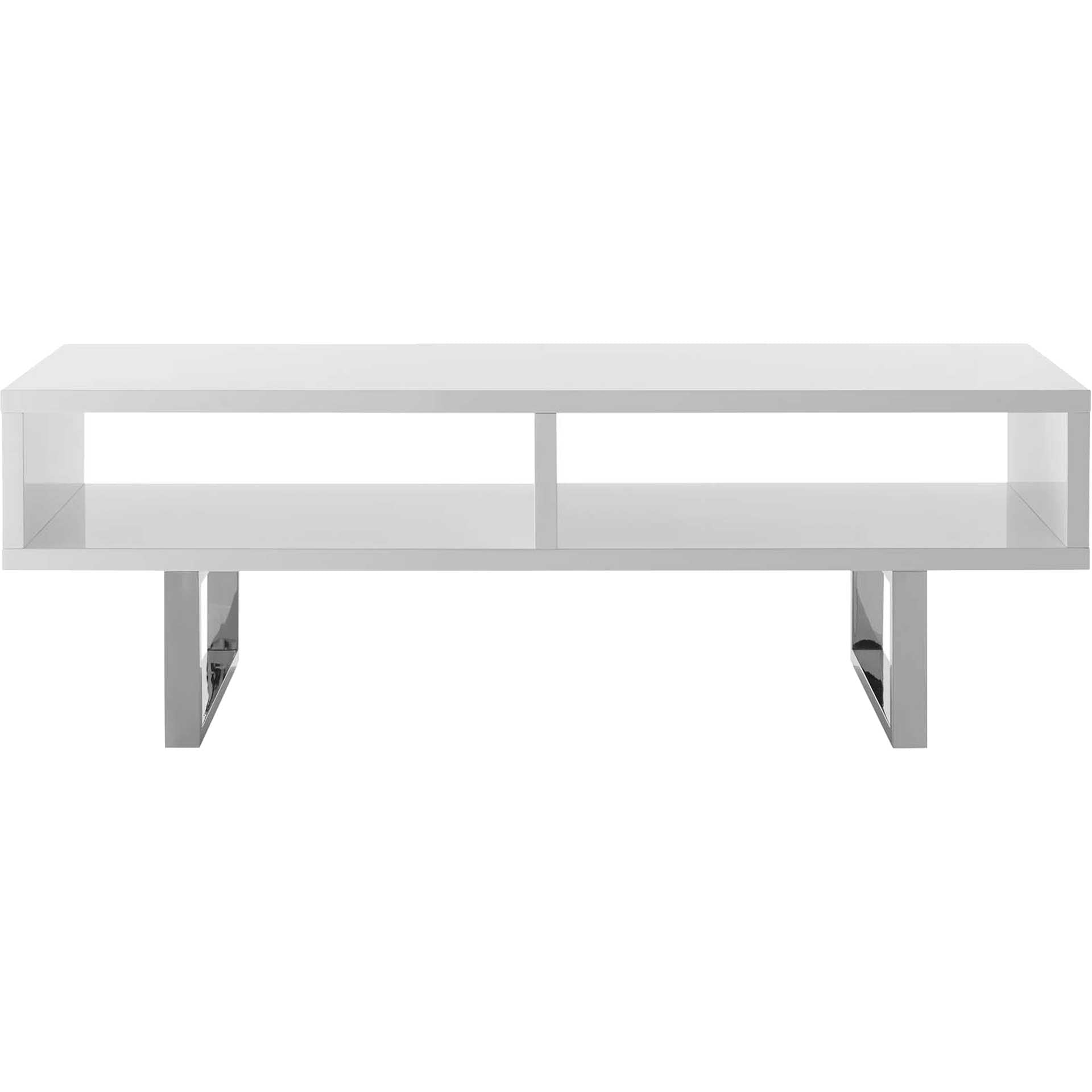 Arise Low Profile TV Stand White