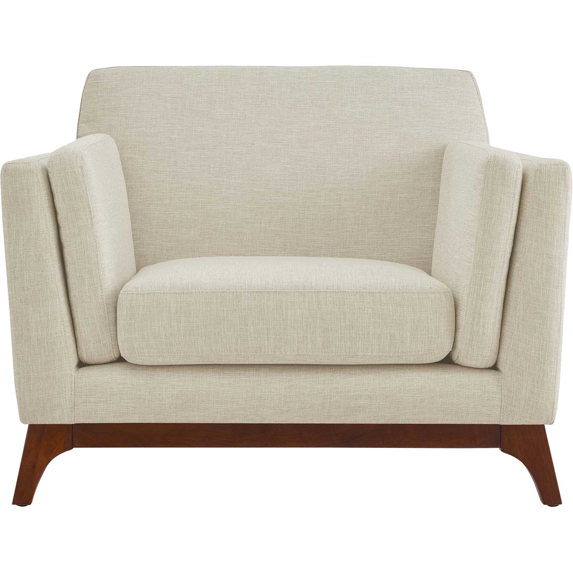 Casa Upholstered Fabric Armchair Beige