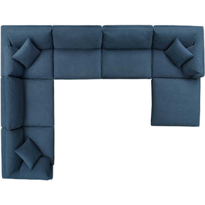 Carmen Complete Sectional Sofa Azure