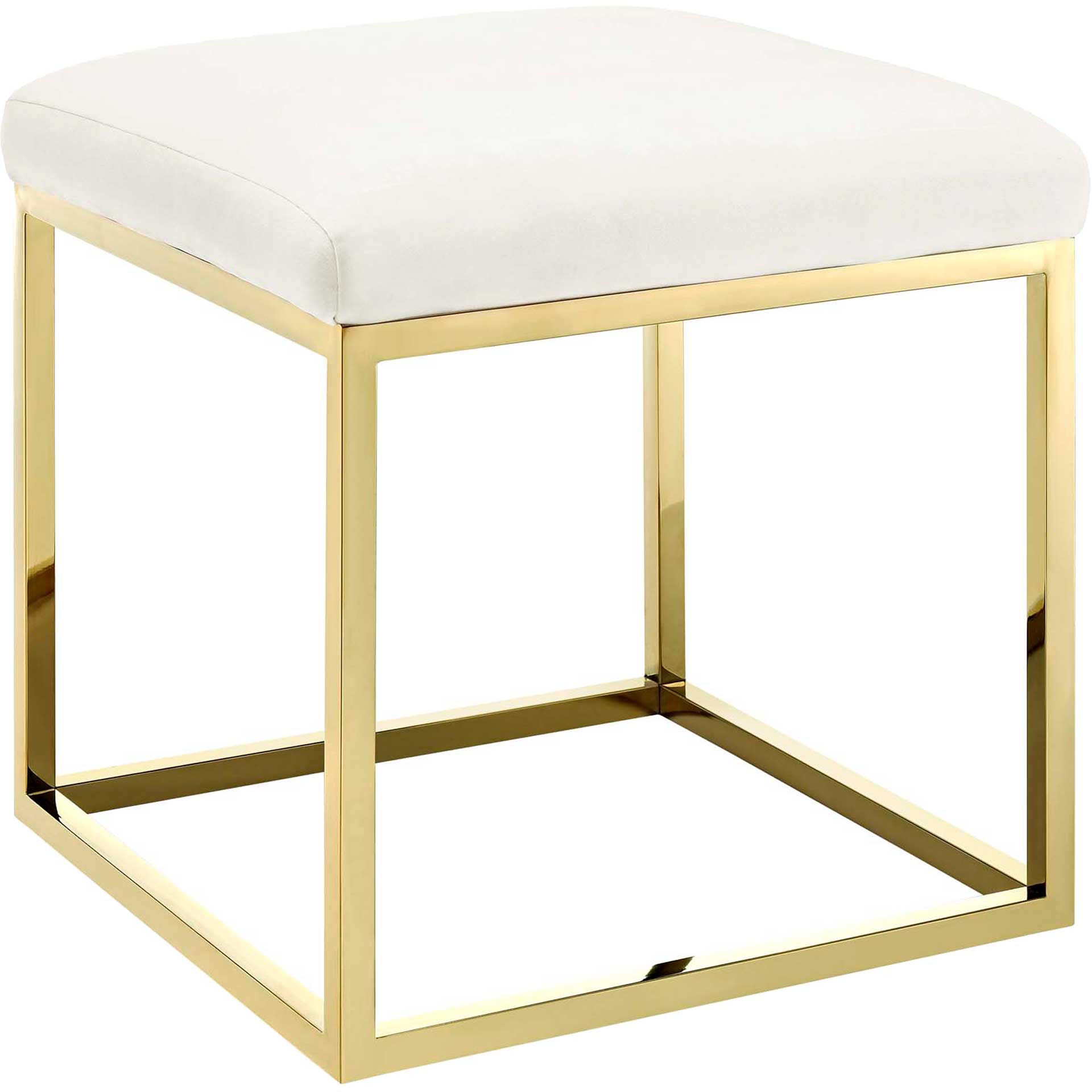 Alden Ottoman Gold/Ivory