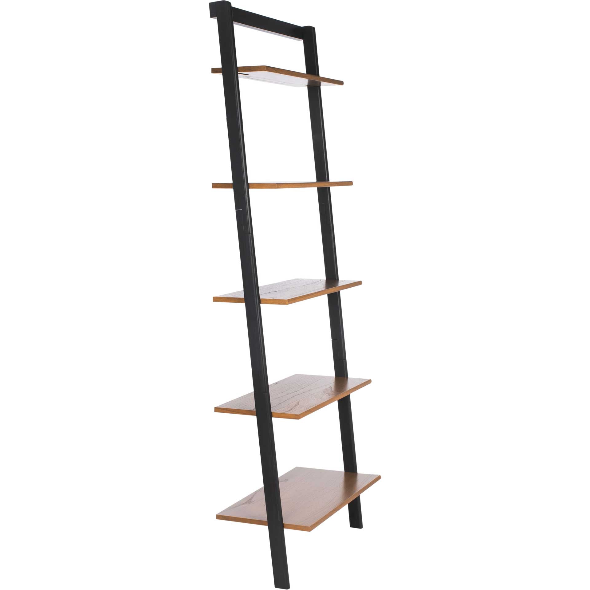 Cuallea 5 Tier Leaning Etagere Natural/Charcoal