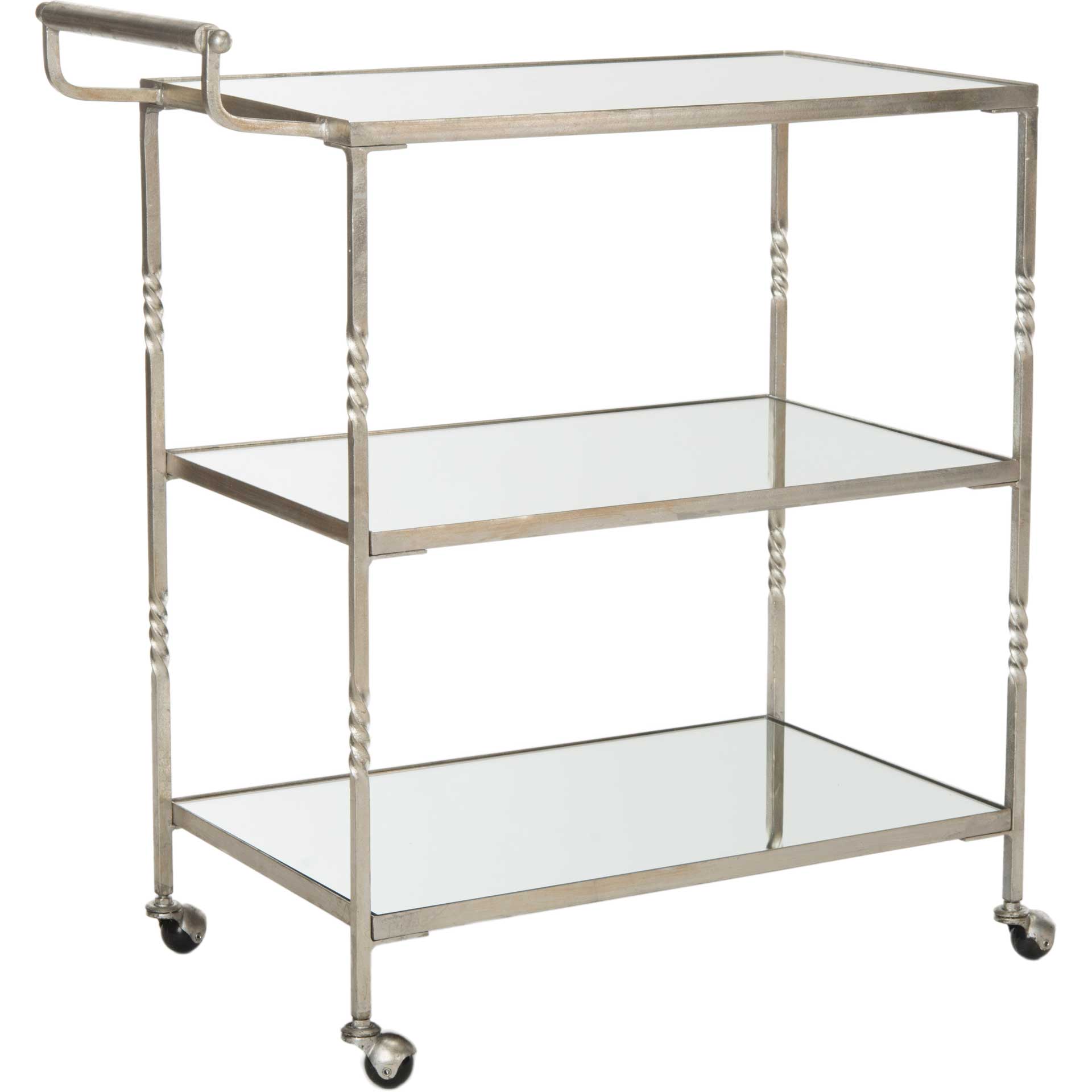 Audrina Bar Cart Silver