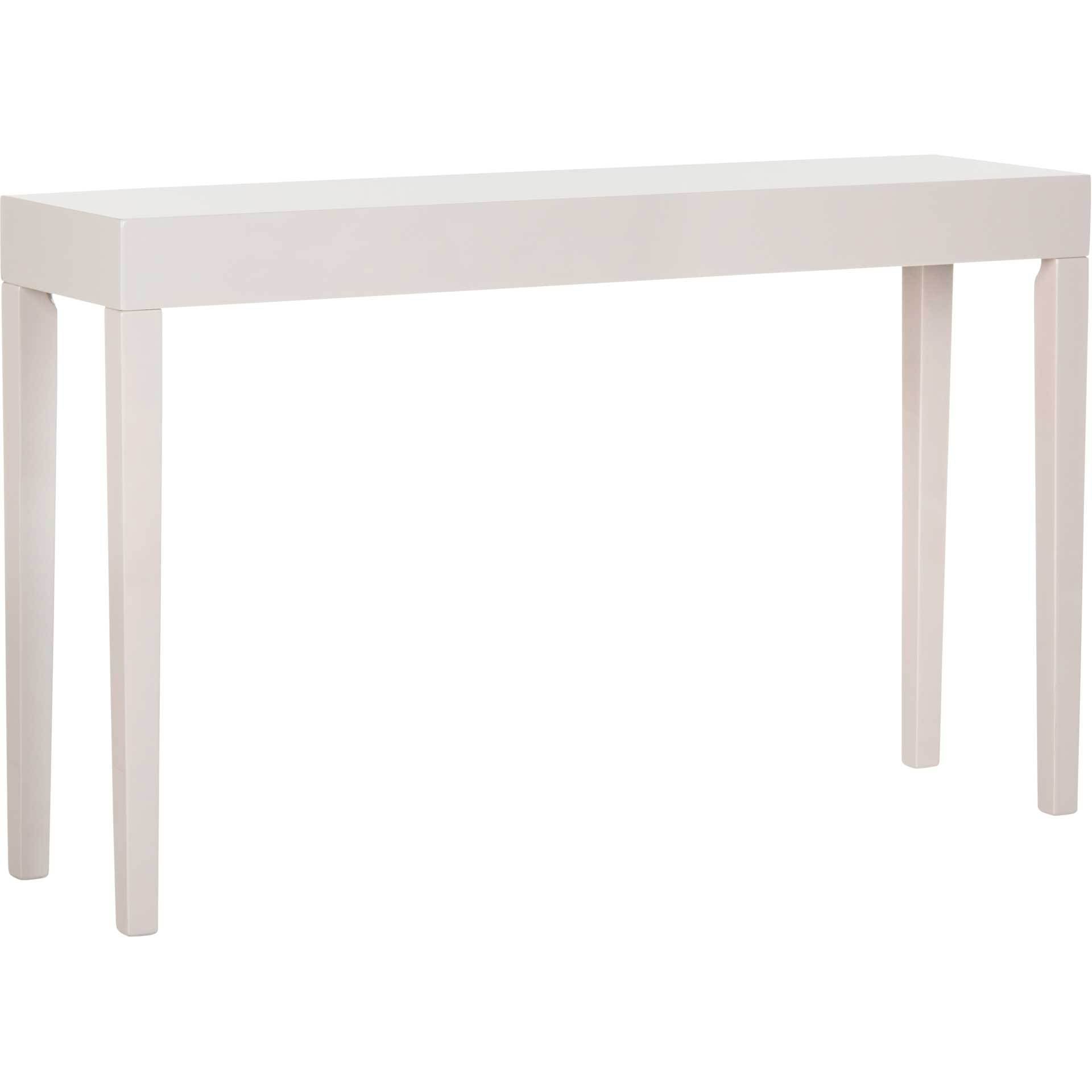 Kasey Lacquer Console Table Gray