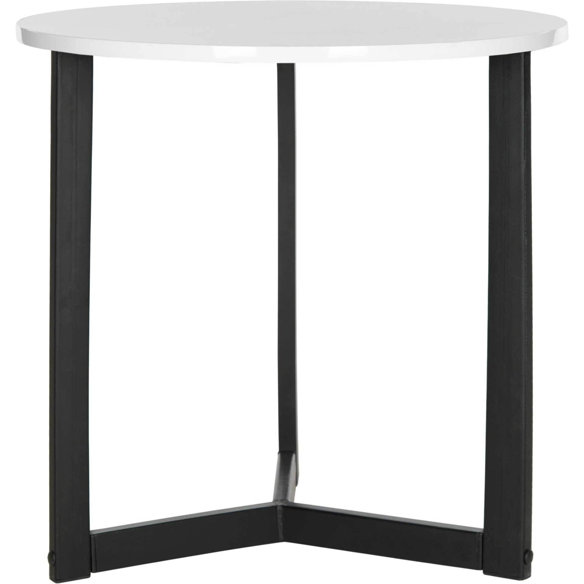 Leala Wood End Table White