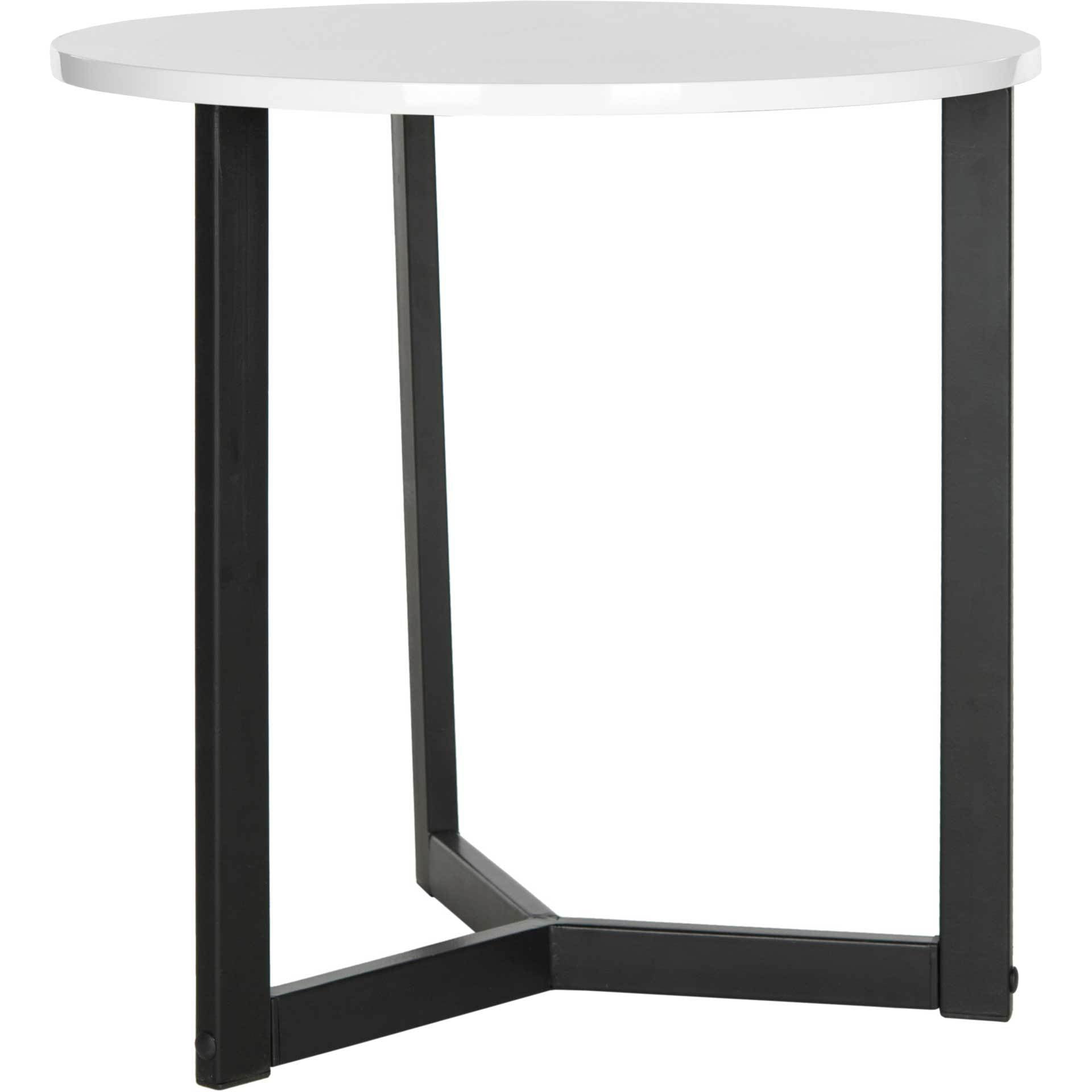 Leala Wood End Table White