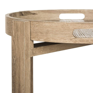 Hamad Tray Top Side Table Light Oak