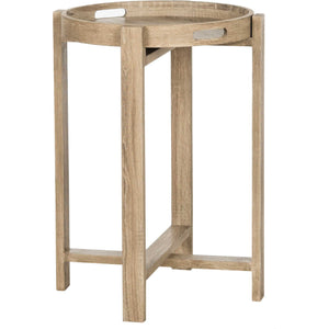 Hamad Tray Top Side Table Light Oak