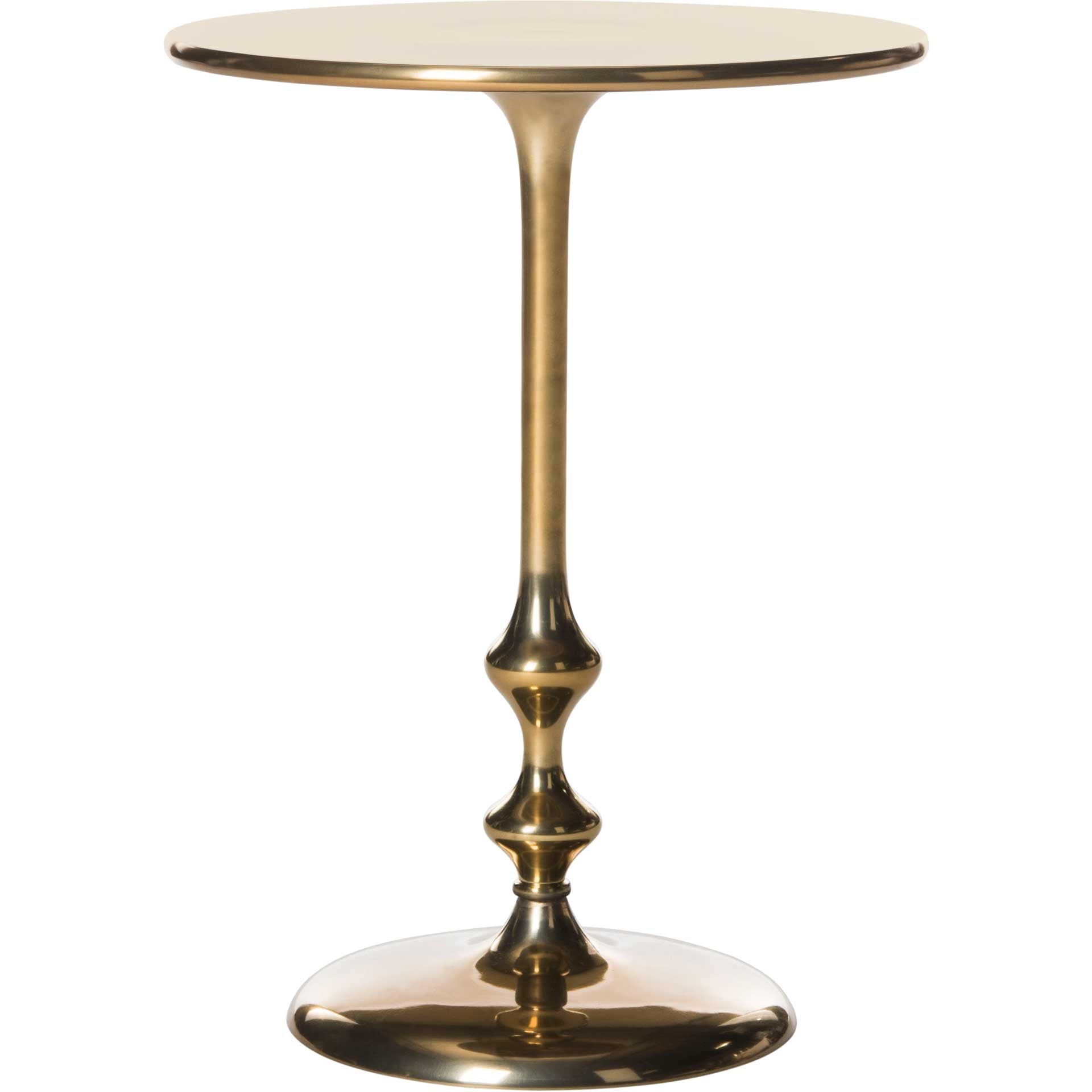 Hygge Round Side Table Antique Brass