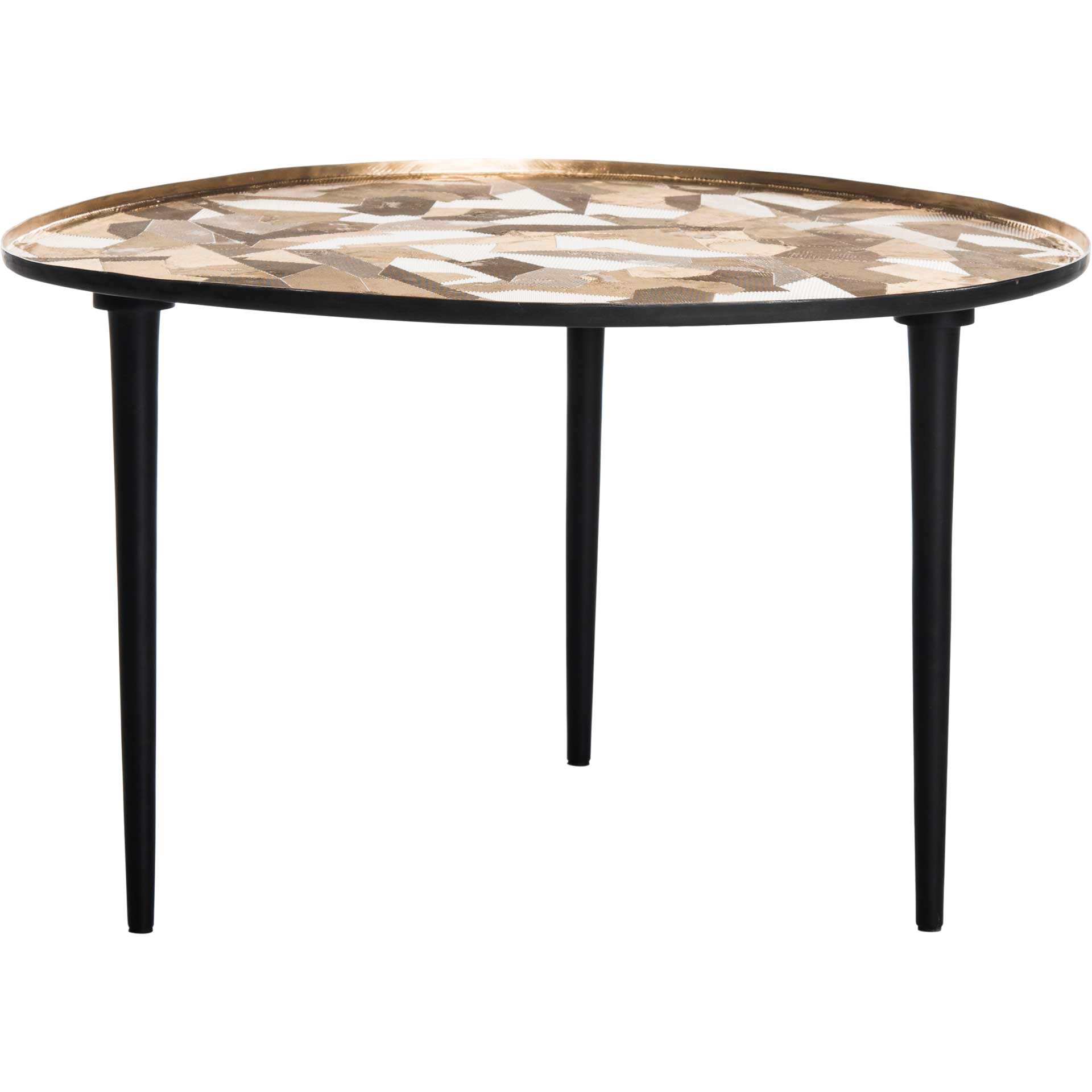 Heavenly Oval Side Table Black