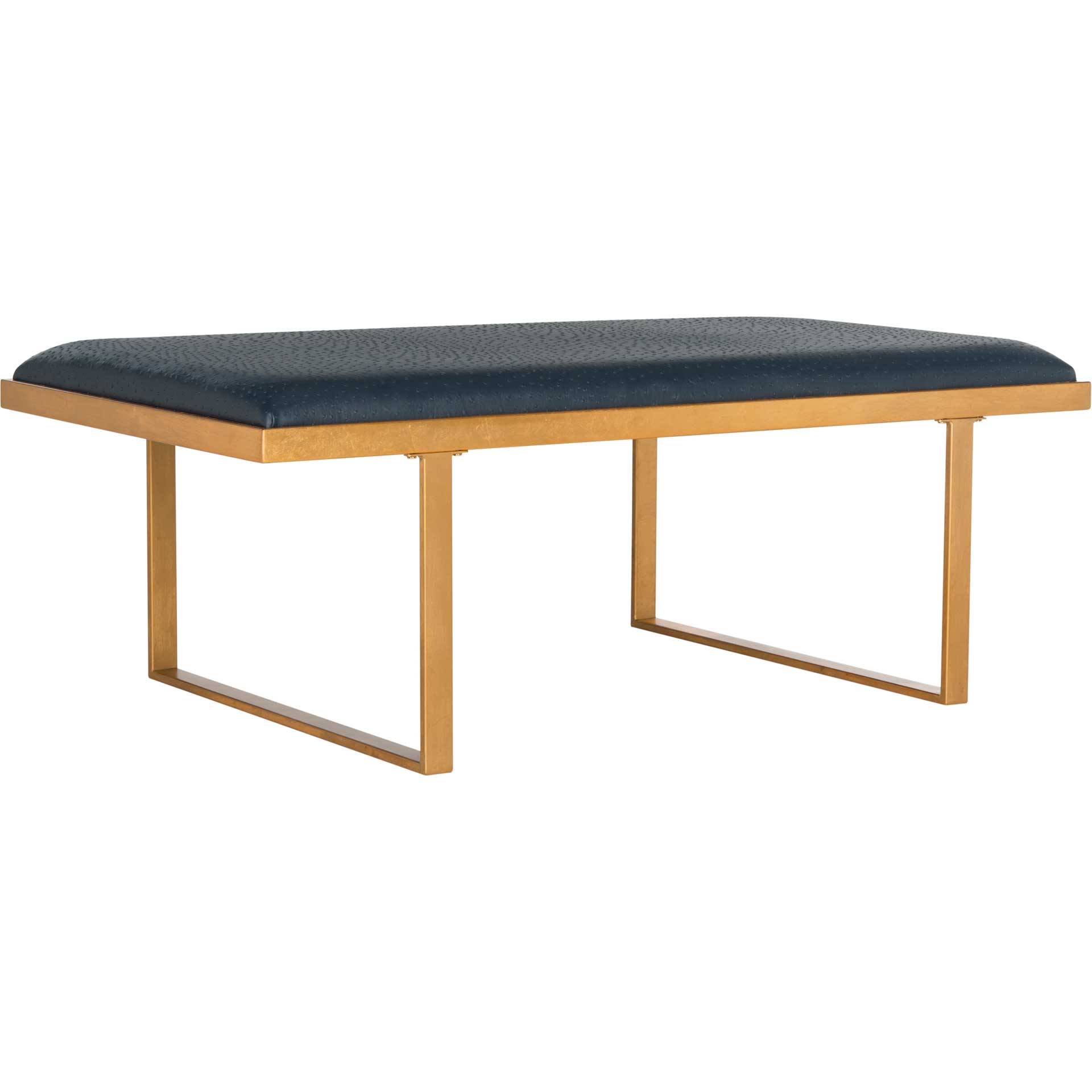 Michaela Loft Bench/Coffee Table Navy/Gold