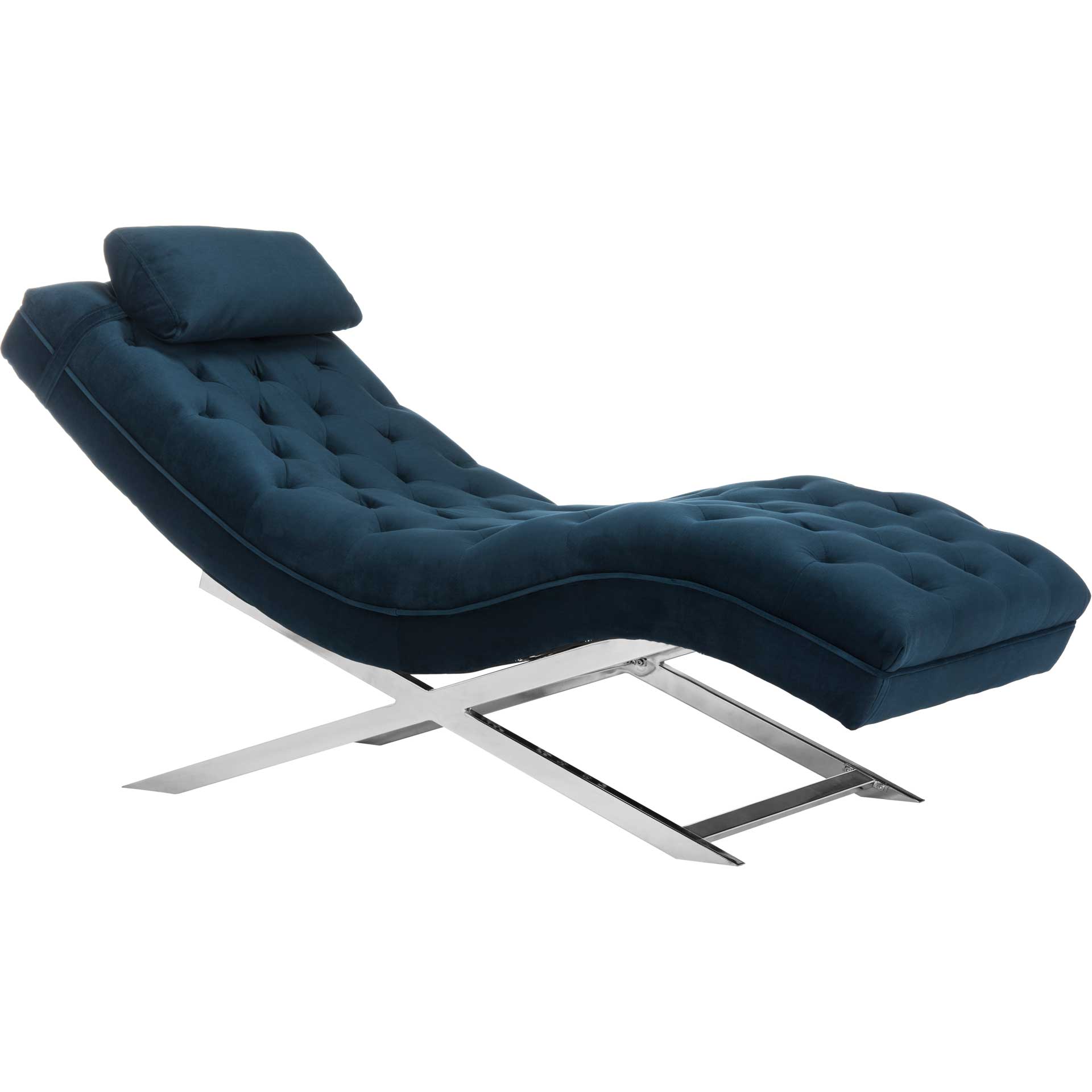 Morph Chaise With Headrest Pillow Navy