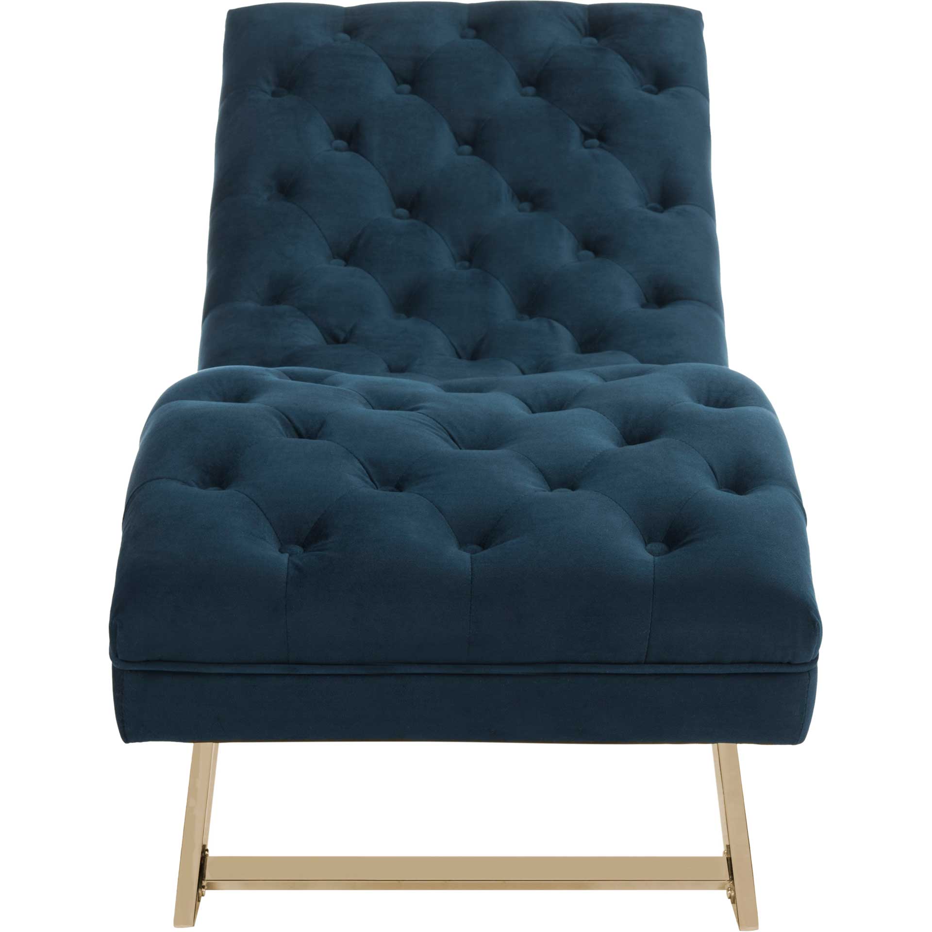 Morph Chaise With Headrest Pillow Navy/Gold