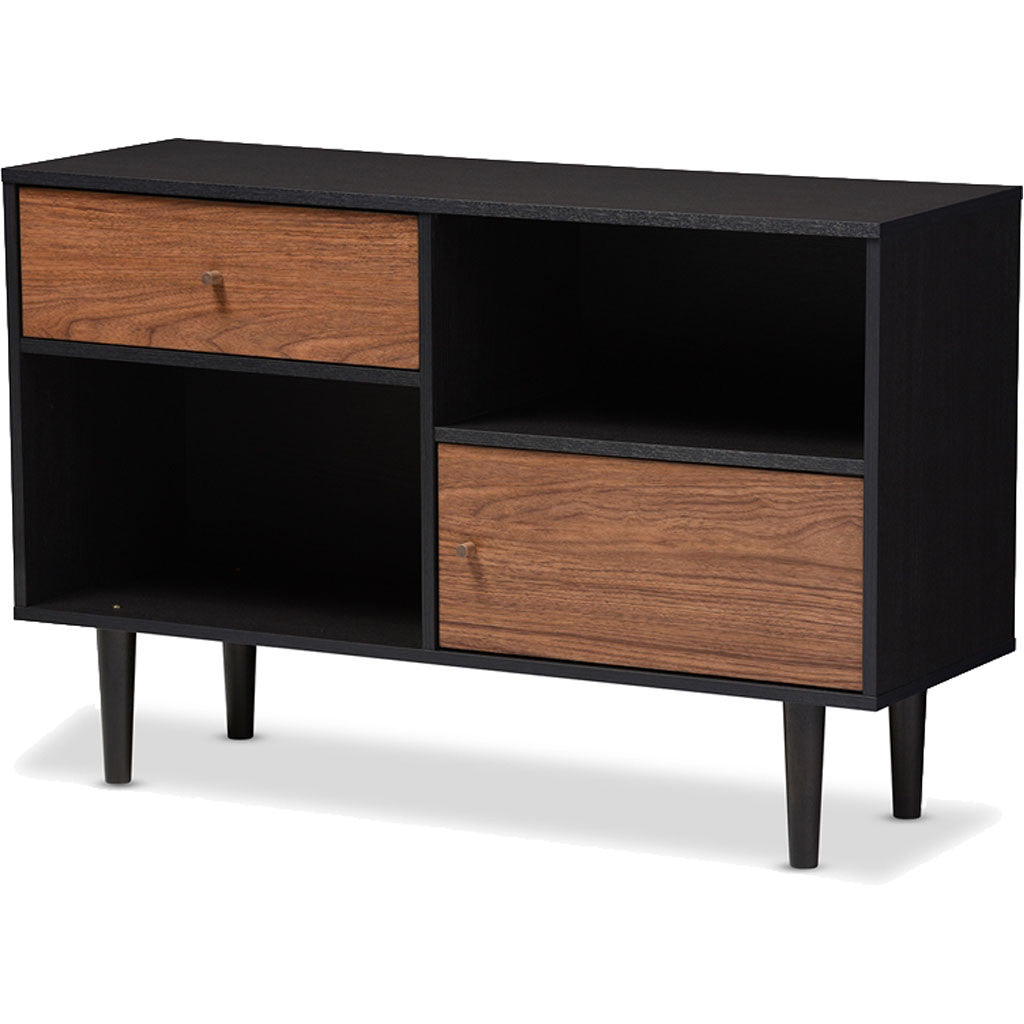 Austin Sideboard Cabinet Black/Walnut