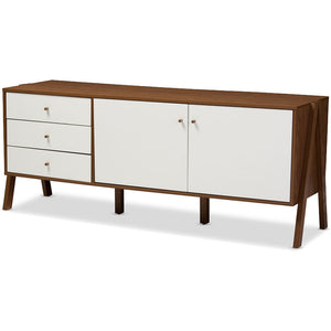 Haven Sideboard Cabinet White/Walnut