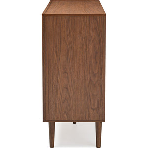 Haven Modern Dresser White/Walnut