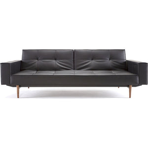 Stockholm Arm Sofa Black Leather