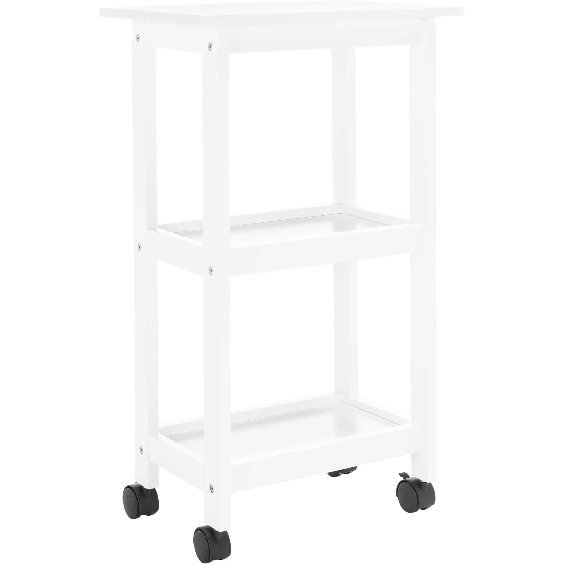 Bentlee 2 Shelf Kitchen Cart White