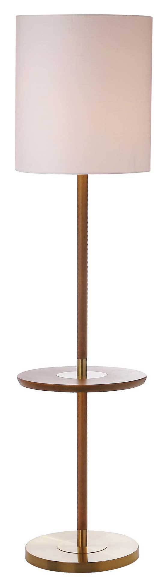 Jairo End Table Floor Lamp Brown