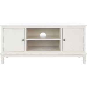 Magnolia 2 Door 2 Shelf Media Stand Distressed White