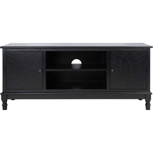 Magnolia 2 Door 2 Shelf Media Stand Black