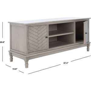 Magnolia 2 Door 2 Shelf Media Stand Greige