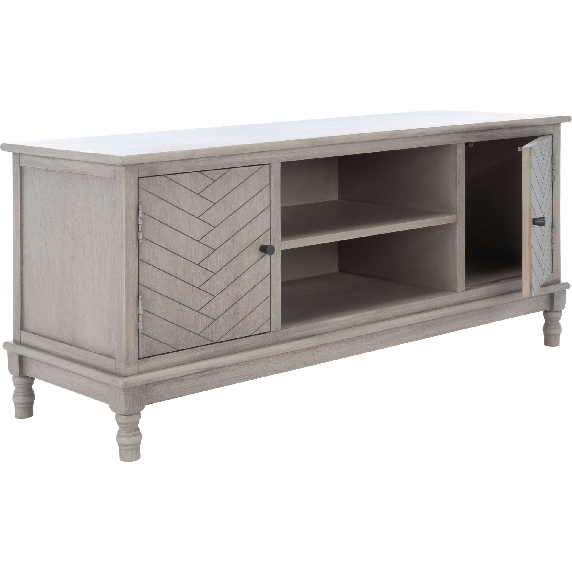 Magnolia 2 Door 2 Shelf Media Stand Greige